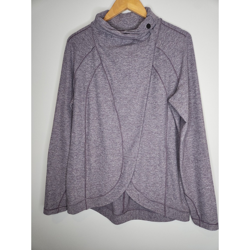Lululemon Rulu Rally Wrap Heathered Graphite Purple Size 12 - Picture 5 of 10
